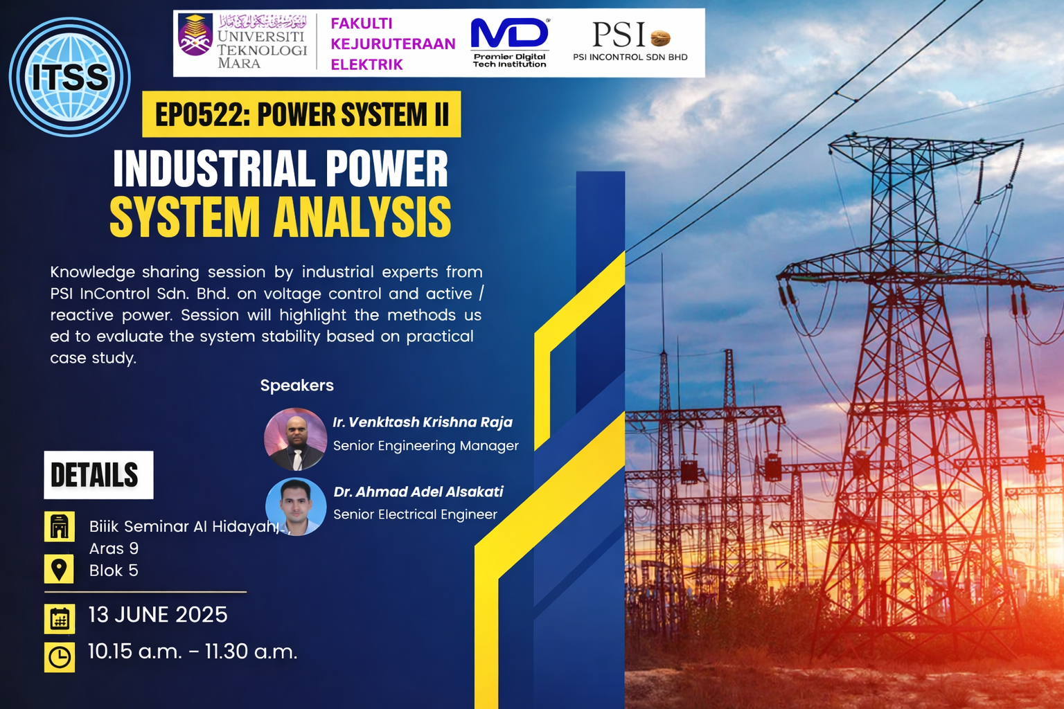 EPO522: Power System II – Industrial Power System Analysis
